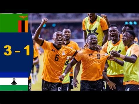 Zambia Vs Lesotho Match Highlights And Goals Afcon