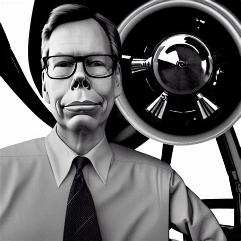 Prompthunt A Photo Of Bob Lazar Standing By Honda Jet Engine Car