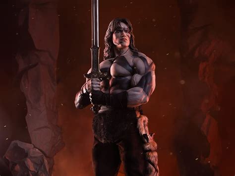 Conan The Barbarian Elite Series Conan War Paint Ver Scale Statue