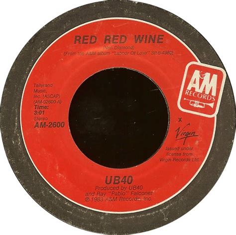 UB40 - Red Red Wine (Vinyl, 7", 45 RPM) | Discogs