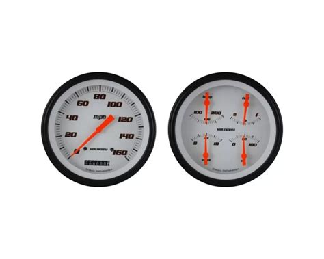 Classic Instruments Velocity White Series Custom Gauge Set Ct Vsw