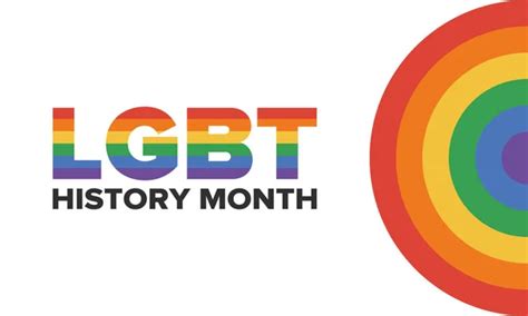 Lgbt History Month Pride Month Lesbian Gay Bisexual Transgender Celebrated Stock Vector By