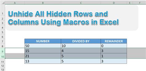 How To Hide And Unhide Multiple Sheets In Excel With A Macro At Chelsea