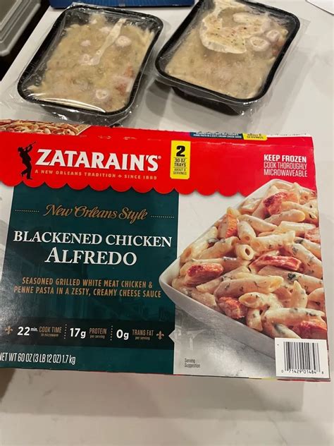 Zatarains Blackened Chicken Alfredo Rfrozendinners