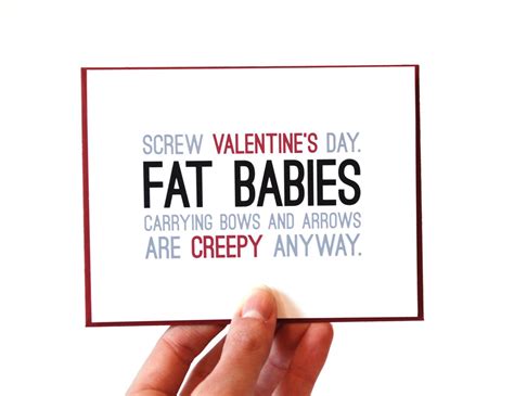 Anti Valentines Card Funny Valentines Card Cupid Singles