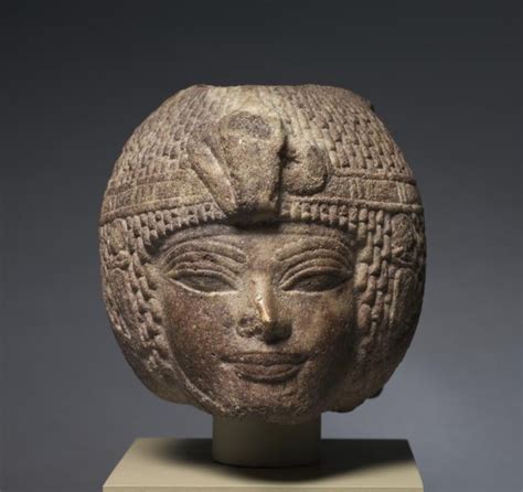 Head Of Amenhotep III Wearing The Round Wig Egypt Museum