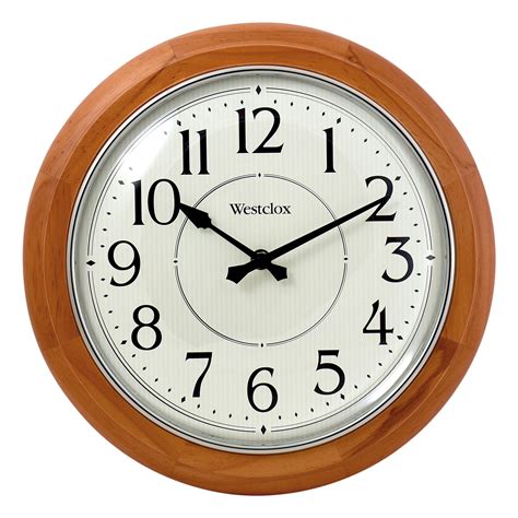 Free Shipping Traditional 12 5‚Äù Brown Wood Analog Qa Wall Clock With Quiet Sweep Movement And