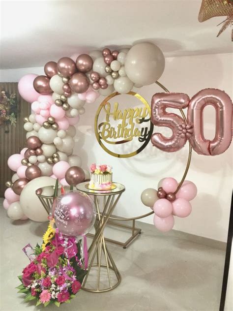 Como Crear Decoración Cumpleaños 50 Mujer