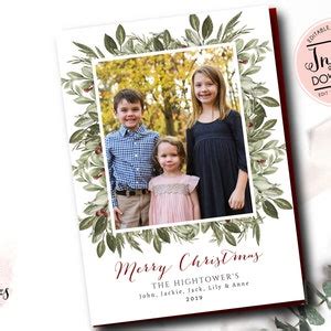 Photo Christmas Card Family Christmas Card Holiday Photo - Etsy