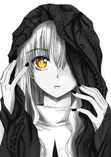 Ojo Amarillo Anime Blanco Y Negro Fondo De Pantalla De Tel Fono Hd