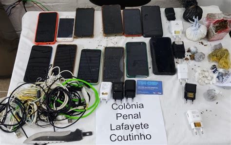 Facas Celulares E Drogas S O Apreendidos Em Col Nia Penal De Salvador