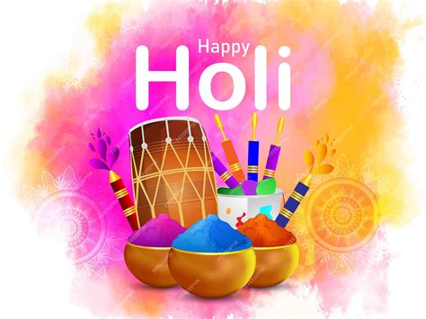 Premium Vector | Indian festival happy holi colorful festival