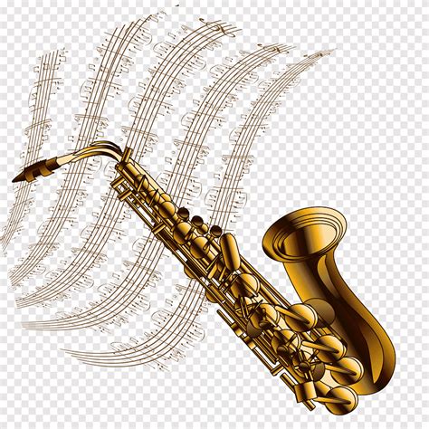 Instrument De Musique Saxophone Dessin Saxophone Jouant Une Partition