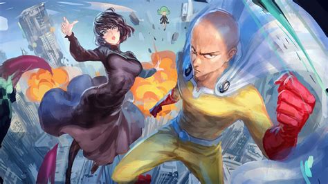 Saitama Fubuki Tatsumaki One Punch Man Wallpaper 43611268 Fanpop