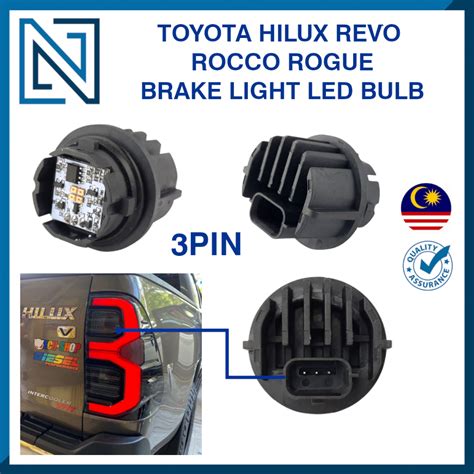 Toyota Hilux Rogue Revo Rocco Pin Rear Led Brake Light Bulb Tail