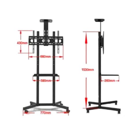 Soporte De Piso Para Pantallas De A Pulgadas Dimax