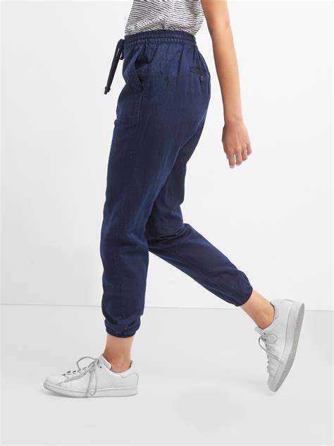 Cotton Linen Utility Joggers Gap