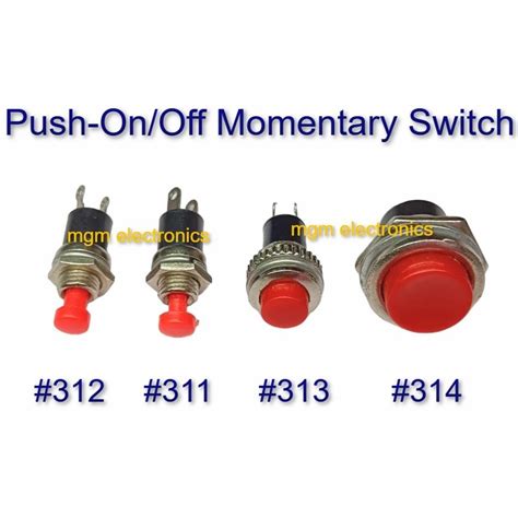 1pc Push Switch Momentary Switch Push On Push Off Shopee Philippines