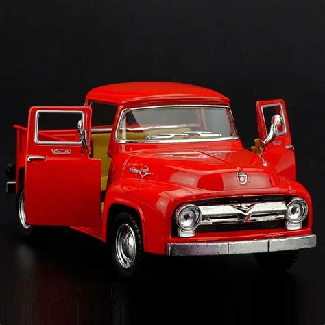 מוצר High Simulation Exquisite Diecastsandtoy Vehicles Kinsmart Car Styling 1956 Ford F100