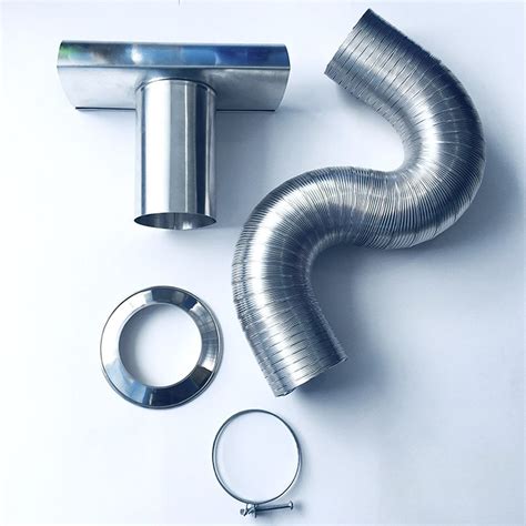 Kit Chamine Tubo Aluminio P Aquecedor A Gas 80mm 1 5mts R 79 99