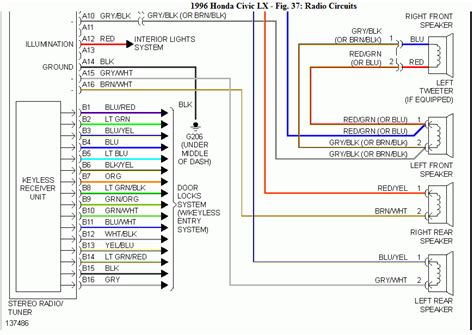 Honda Civic Si Radio Wiring Diagram Honda Civic Pinout