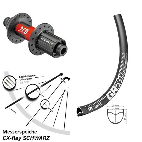 Hinterrad Centerlock Zoll Dt Swiss Gr Exp Hg X Cx Ray