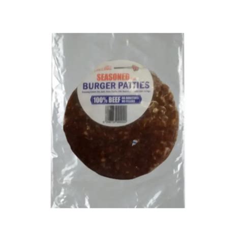 Seasoned Beef Patties 6oz Market Hub