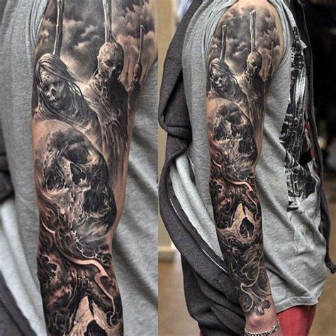 Black Tattoos Tumblr Black And Grey Tattoos Sleeve Best Sleeve Tattoos Full Sleeve Tattoos