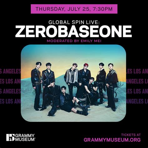 Zerobaseone To Appear On Global Spin Live At The Grammy Museum