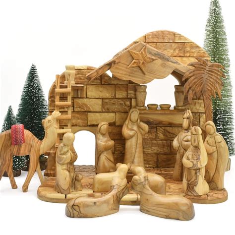 Indoor Nativity Manger Etsy