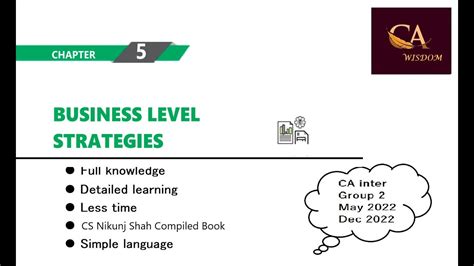 Ca Inter Group Strategic Management Chapter Business Level