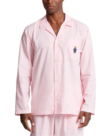 Polo Ralph Lauren Mens Classic Long Sleeve Pajama Shirt Macys