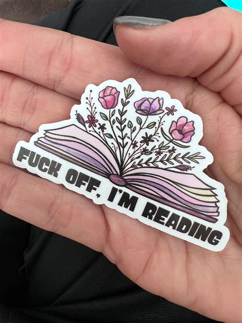 Im Reading Book Kindle Ereader Waterproof Sticker Etsy In Book