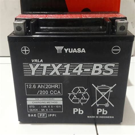 Jual YUASA YTX14 BS 12 AH CCA 200 Jakarta Selatan Langgeng Battery