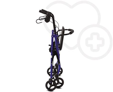 Andadera Rollator De Acero Color Azul Oxihome Health Care