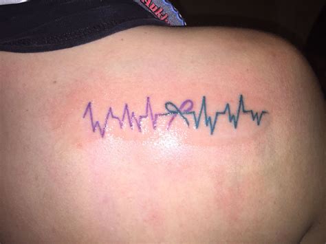 Heartbeat Ekg Donor Organ Donor Heartbeat Tattoo Organ Donor Tattoos