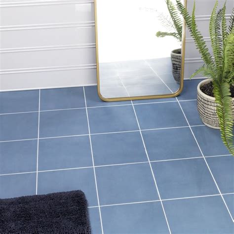 Norwalk Floor Blue 8x8 Matte Porcelain Tile Flooring Porcelain Tile Porcelain Flooring