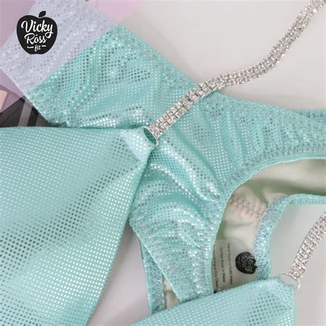 Mint Affordable Bikini Fitness Suit Npc Ifbb Ocb Vicky Ross Fit