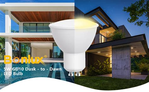 Bonlux 5W Dusk To Dawn Light Bulbs GU10 Energy Saving Sensor Light