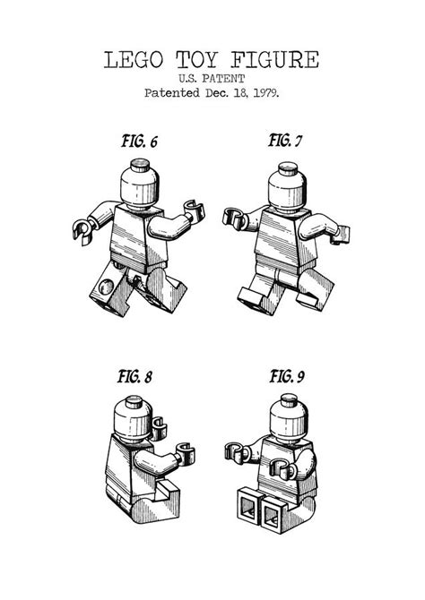 LEGO MAN Patent Digital Art By Dennson Creative Fine Art America