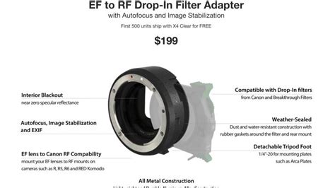 Breakthrough Photography EF to RF Drop-In Filter Adapter - Newsshooter