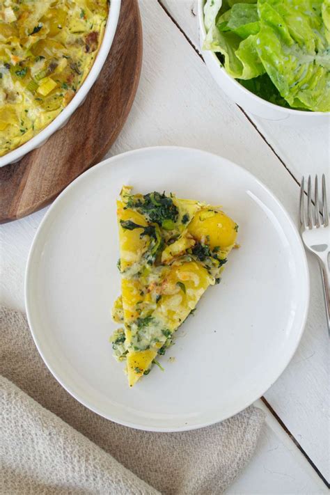 Love To Eat Frittata Mit Spinat Und Lauch Basisch Und Leicht