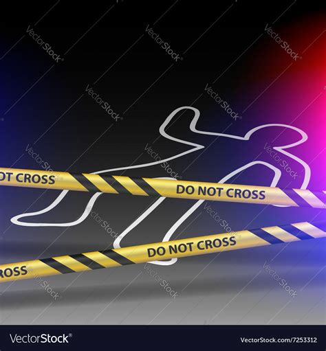 Crime scene do not cross Royalty Free Vector Image