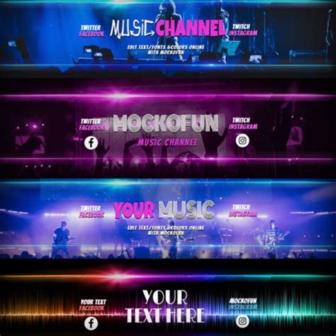 Music Banner For YouTube - MockoFUN