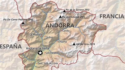 acuerdo R atención mapa de españa y andorra dilema Viaje ingresos