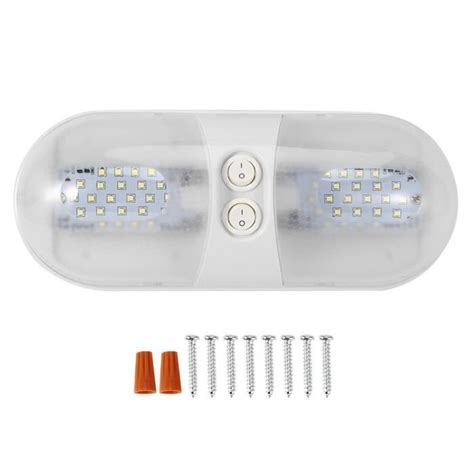 Zerone Plafonnier LED Lumière de Toit Dôme 12V 800lm Plafonnier Ovale