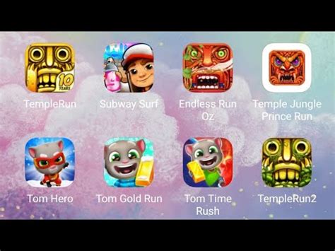 Temple Run Subway Surfers Endless Run OZ Temple Jungle Prince Run Tom