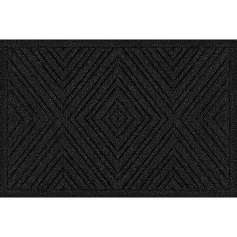 Trafficmaster Diamond Gem 24 In X 36 In Charcoal Door Mat