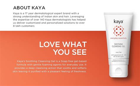 Kaya Clinic Soothing Cleansing Gel Soap Free And Gentle Face Wash With