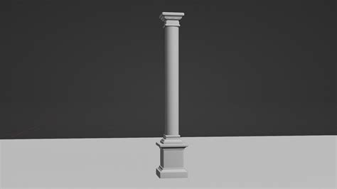 D Model Stone Pillars Vr Ar Low Poly Cgtrader